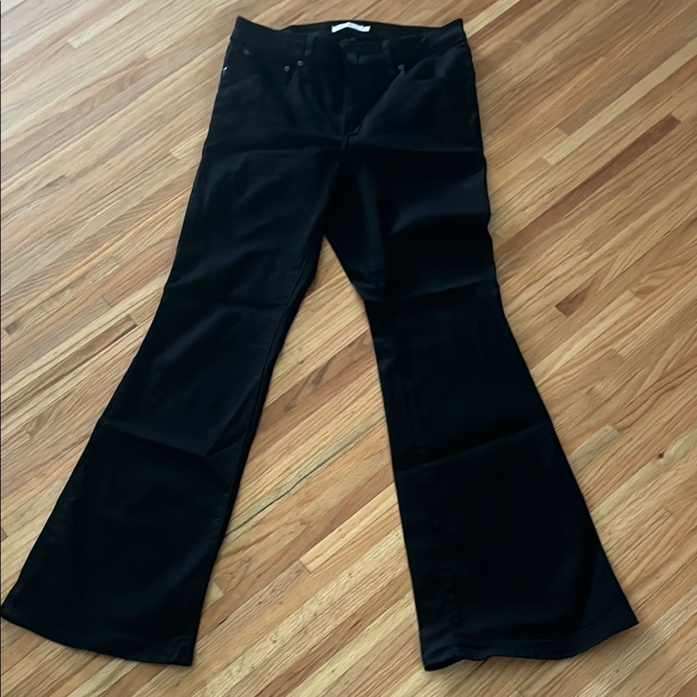 Black Flare Boot Cut Pants